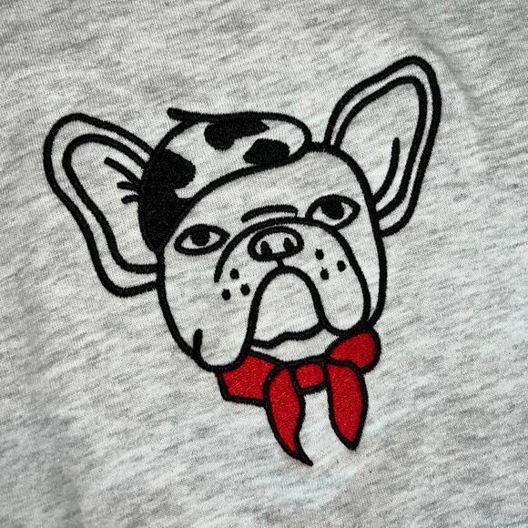 NWT French Connection Frenchie Embroidered Longsleeve Crewneck Sweater Small - Picture 5 of 10